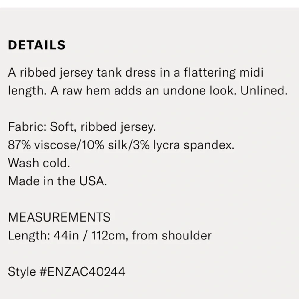 Enza Costa Black Ribbed Tank Midi Dress - Picture 3 of 5
